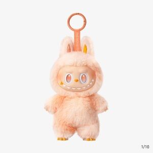 Cute Peach Furry Monster Keychain